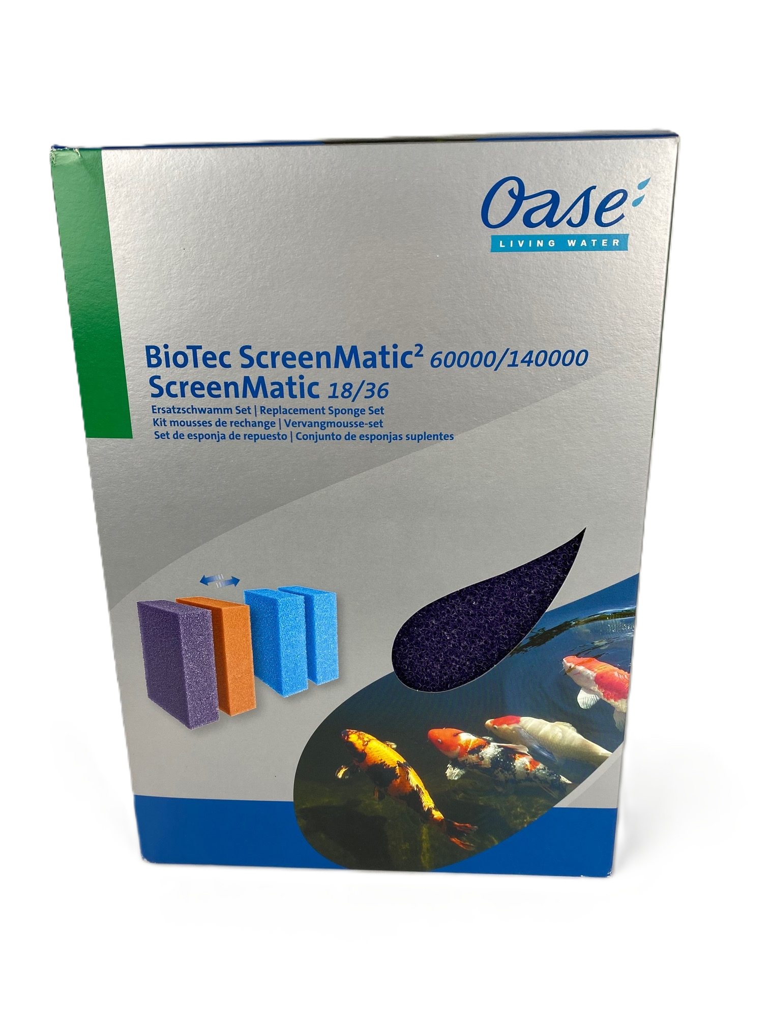Filterspons ROOD voor Biotec 18-36-60000-140000, nieuw model vervangfilterspons voor Oase screenmatic vijverfilter SET VAN 2.
