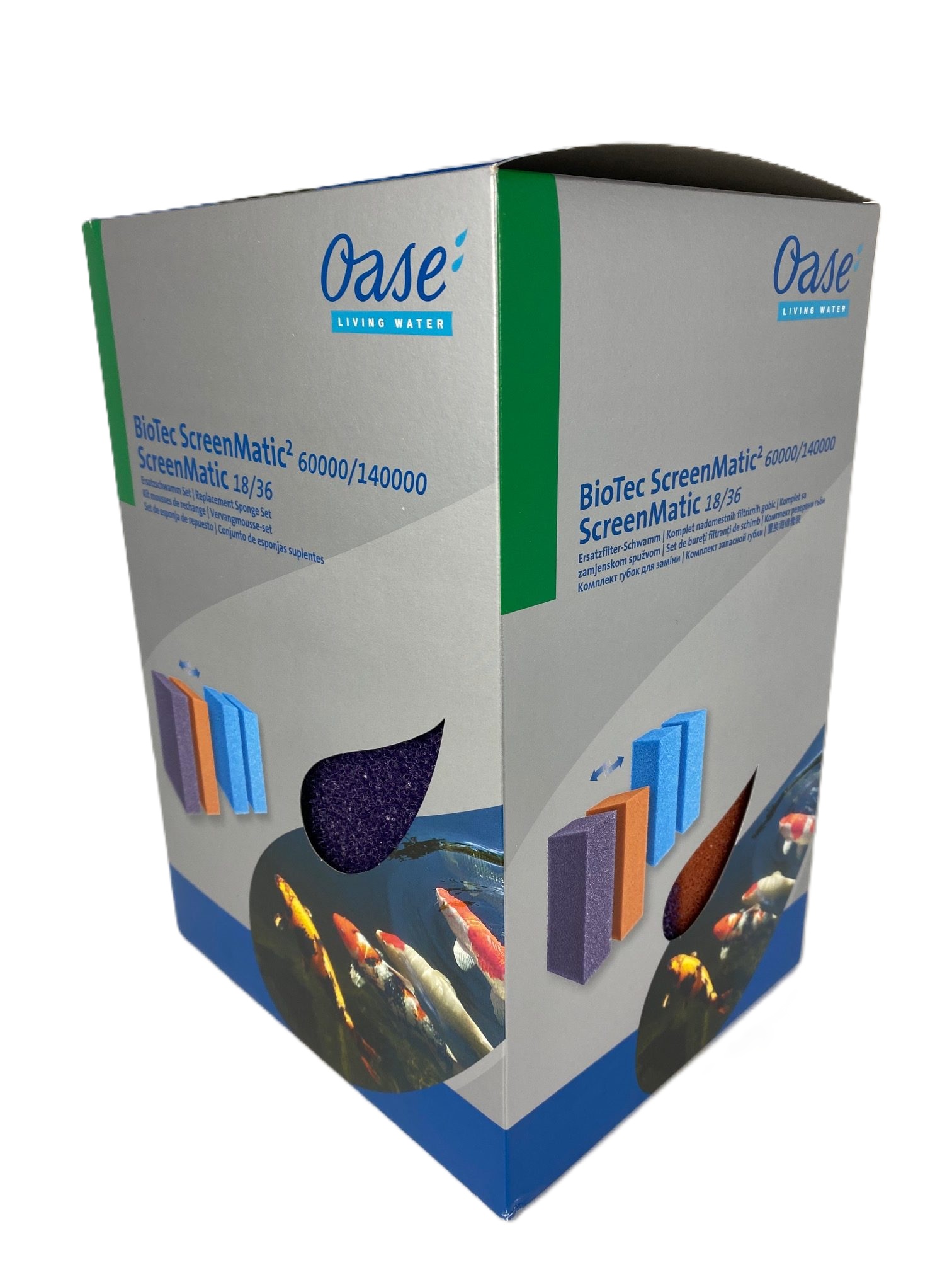 Filterspons ROOD voor Biotec 18-36-60000-140000, nieuw model vervangfilterspons voor Oase screenmatic vijverfilter SET VAN 2.