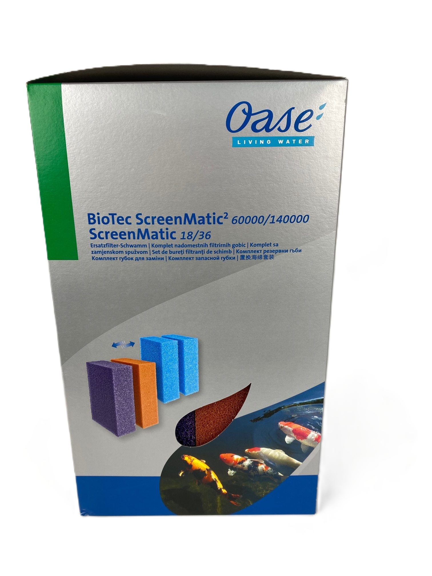 Filterspons ROOD voor Biotec 18-36-60000-140000, nieuw model vervangfilterspons voor Oase screenmatic vijverfilter SET VAN 2.