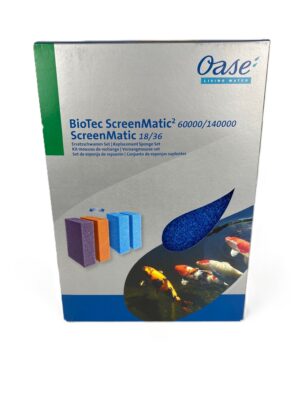 Filterspons BLAUW voor Biotec 18-36-60000-140000, nieuw model vervangfilterspons voor Oase biotec screenmatic vijverfilter.