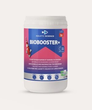 Biobooster+ 12000 voor 12m3 720g, maakt vijver levendig. In de praktijk is het product een anti alg dat draadalgen op radicale wijze elimineert en uit de vijver of zwemvijver verwijdert.  Wil u een gelijkaardig product goedkoper ... klik  hier
