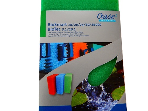 Filterspons GROEN BIOSMART 18-36 en BIOTEC 5.1 en 10.1