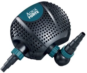 Vijverpomp‚ Aqua Forte O-5000 PLUS‚ beeklooppomp of filterpomp, Filterpomp 220V, Verbruik : 40 watt, Max. opvoerhoogte : 3.5m, Max. debiet : 5.000 l/u