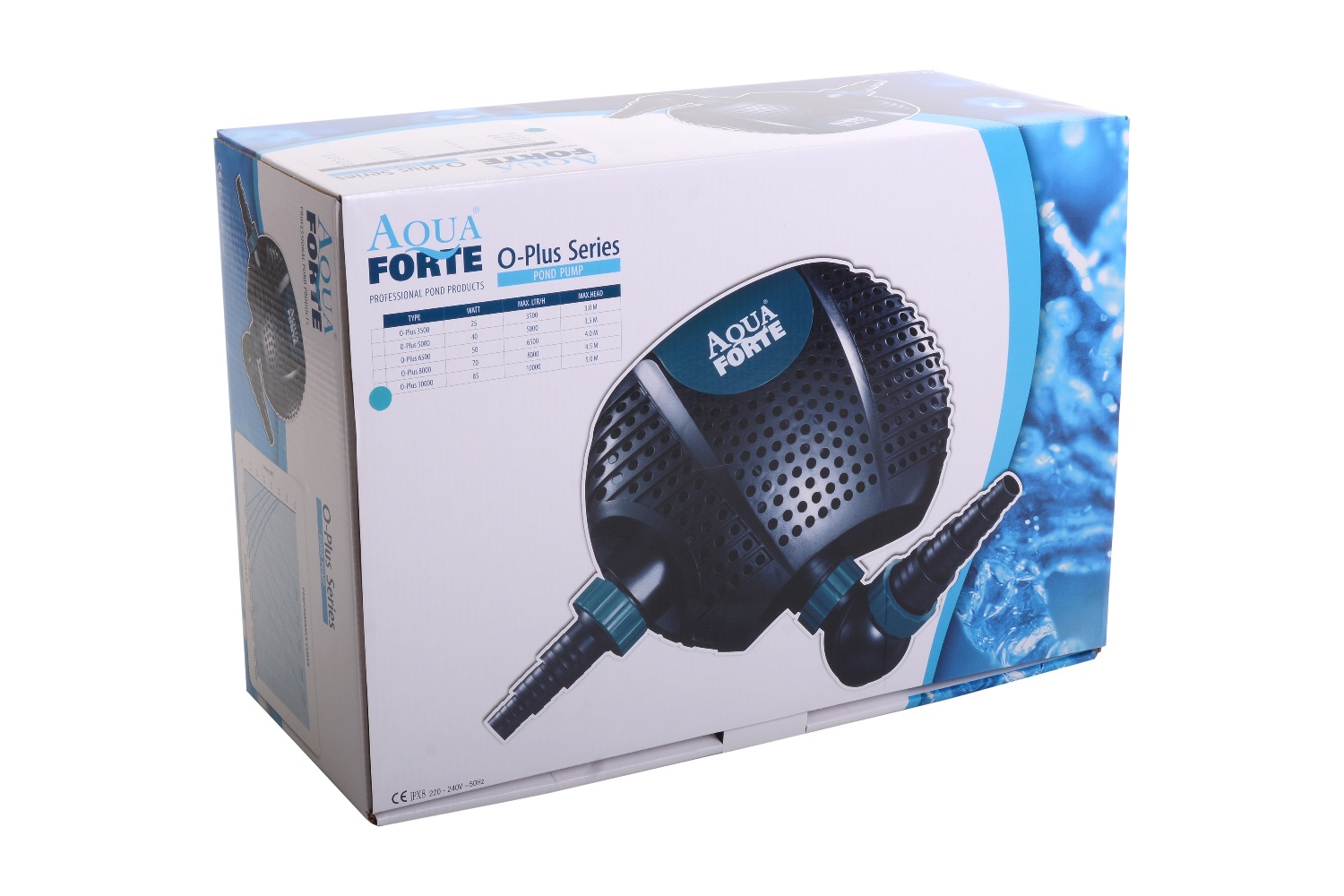 Pompe de Bassin AquaForte O-3500 PLUS, immergé, gravitaire, économique, à basse consommation
