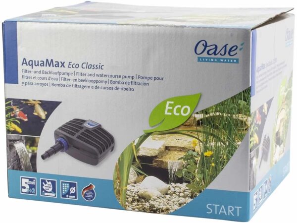 Oase Aquamax eco classic 17500 pompe bassin pour filtre et ruisseau immergé gravitaire économique à basse consommation