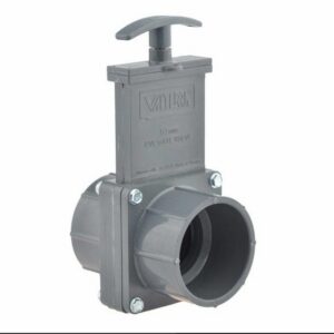 Schuifafsluiter pvc 63mm Valterra lijmverbinding pvc guillotine afsluiter 63 mm