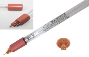 UVC T5 lamp 75W KOIPRO superfish Master, vervanglamp 75W KOI PRO en superfish Master Voet van de lamp Oranje, (zoals op de foto) NIET ROOD
