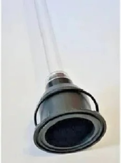 Kwartsglas filtreau dompel UV-C 80W Amalgaam