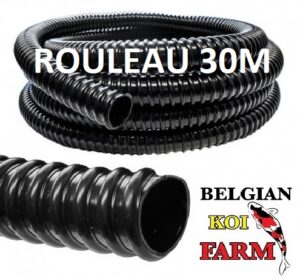 Tuyau pvc 25mm flexible annelé noir