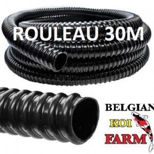 Tuyau pvc 25mm flexible annelé noir