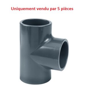 T-90° 63mm 3x manchon PVC