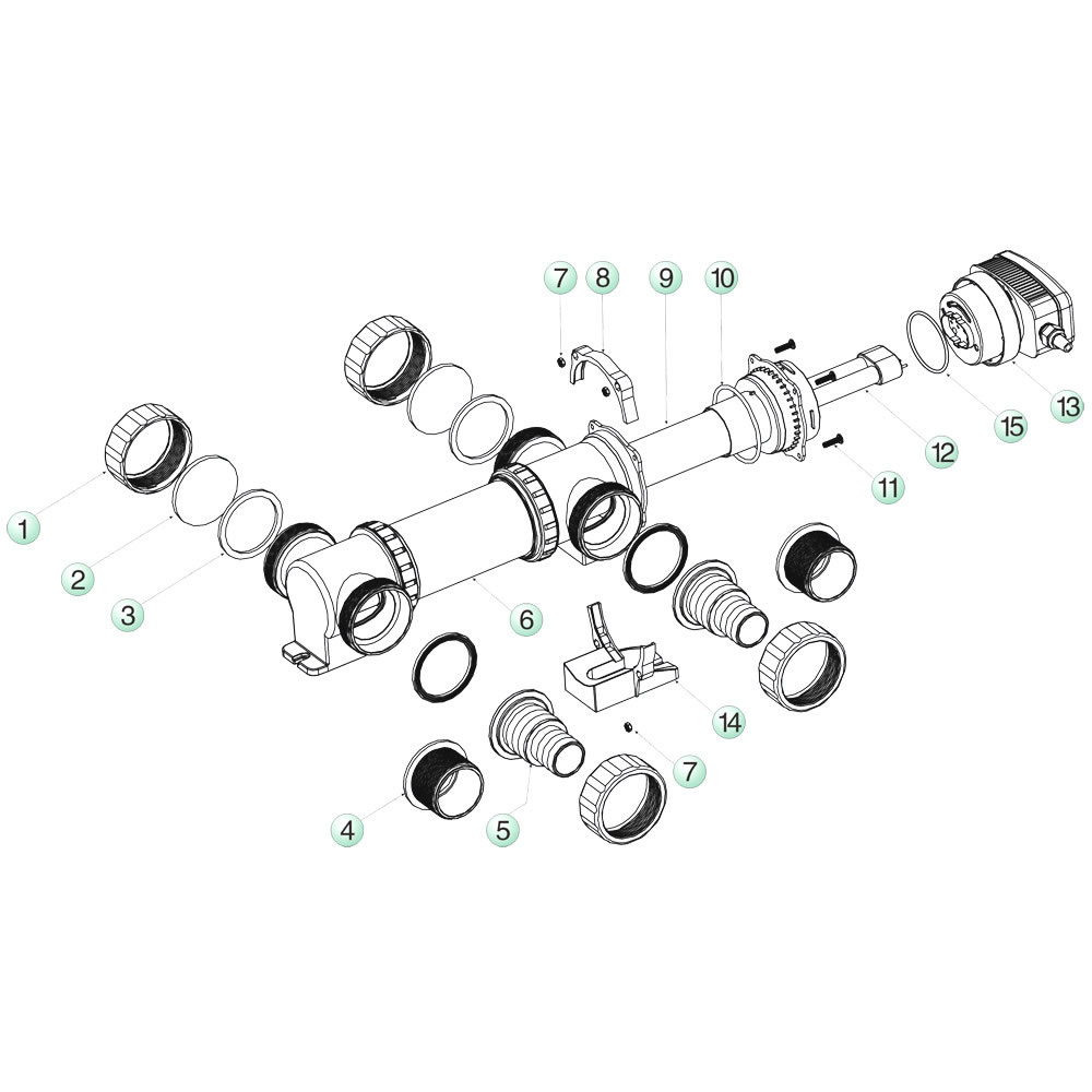 Filtre uvc 36w inox AQUAFORTE SUV