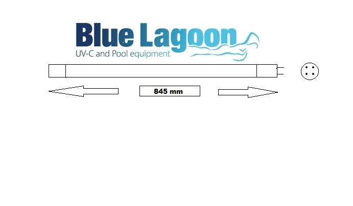 UVC LAMP 40W BLUE LAGOON TIMER