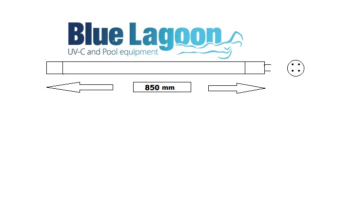 UV-C LAMP 75W BLUE LAOON TIMER