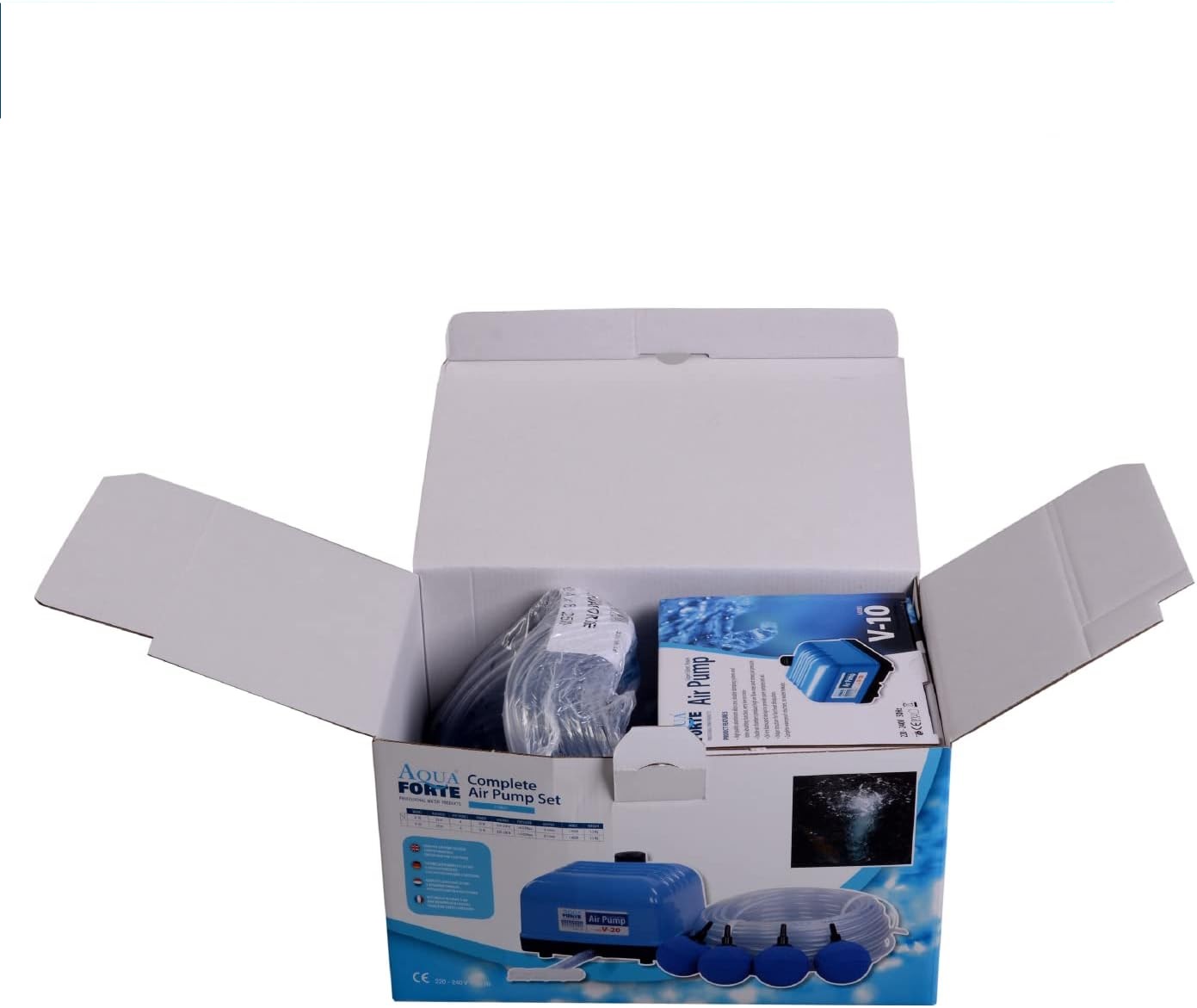 Luchtpomp AQUAFORTE HI-FLOW V-30 SET