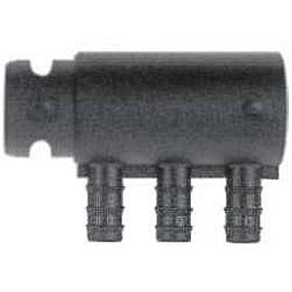 Diffuseur d'air modulaire - PE noir - 3 sorties 9 mm