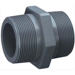 Mamelon ½” x ½” fileté PVC