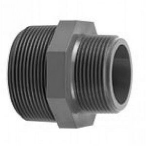 Mamelon réducteur 1"x1"¼ fileté PVC