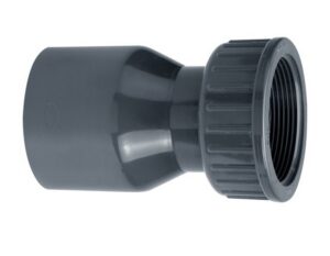 Raccord 63mm x2" bipartite (+ joint) PVC pression