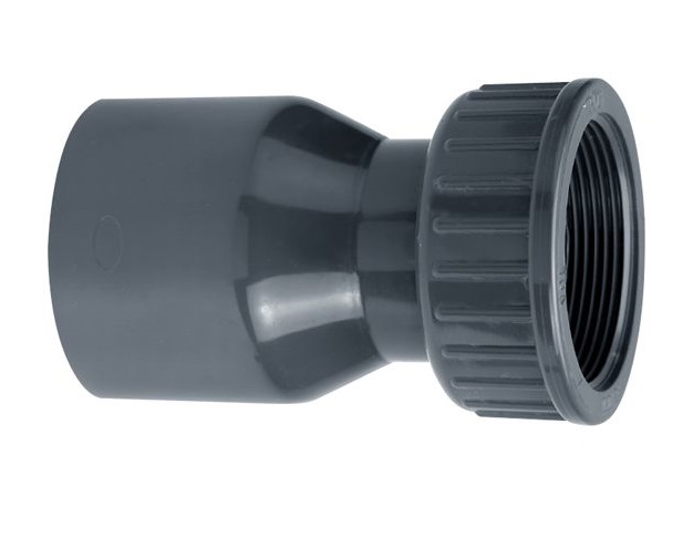 Raccord 63mm x2" bipartite (+ joint) PVC pression