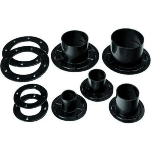 Passe-paroi 110mm PE budget, Traverse de paroi pvc bâche avec bride