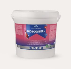 Biobooster+ 200000 voor 200m3 12kg, revitliseert de vijver, In de praktijk is het product een anti alg dat draadalgen op radicale wijze elimineert en uit de vijver of zwemvijver verwijdert.  Wenst u een gelijkaardig product aan lagere prijs? ... klik hier