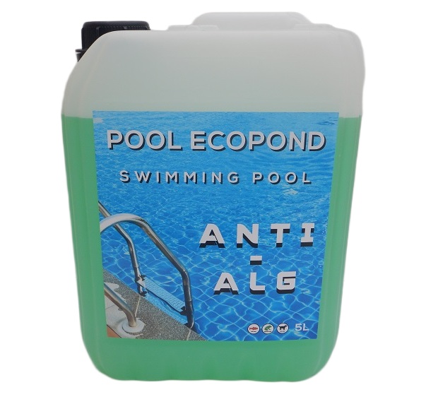 Anti-alg Piscine 5L ce liquide, soigneusement composé par des spécialistes, est la solution idéale pour toutes les piscines, attractions aquatiques et fontaines.