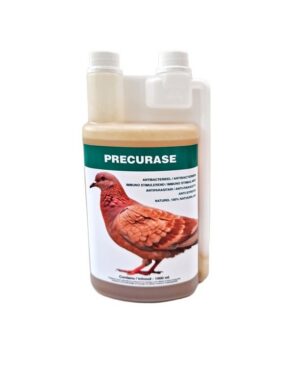 Precurase voor duiven 1liter, probioticum tegen darmparasieten met een unieke formule zonder antibiotica en zonder chemicaliën met ontstekingsremmende, antioxiderende en antimicrobiële eigenschappen – antibacterieel.