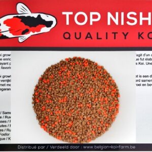 TOP NISHIKIGOI Growth+ 6mm 3kg drijvend kwalitatief groeivoer verrijkt met vitaminen en kleurbevorderaars unieke voeder samengesteld door specialisten, ideaal als basis voor koikarpers 