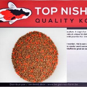 TOP NISHIKIGOI Growth+ 6mm 5kg  drijvend groeivoeder verrijkt met vitaminen en kleurbevorderaars unieke voeder samengesteld door specialisten, ideaal als basis voor koikarpers