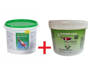 Ecotreat maintenance 3kg Ecopond Clean Pack Duo: une bonne combinaison de bactéries de base pour bassin et d'un puissant nettoyant
