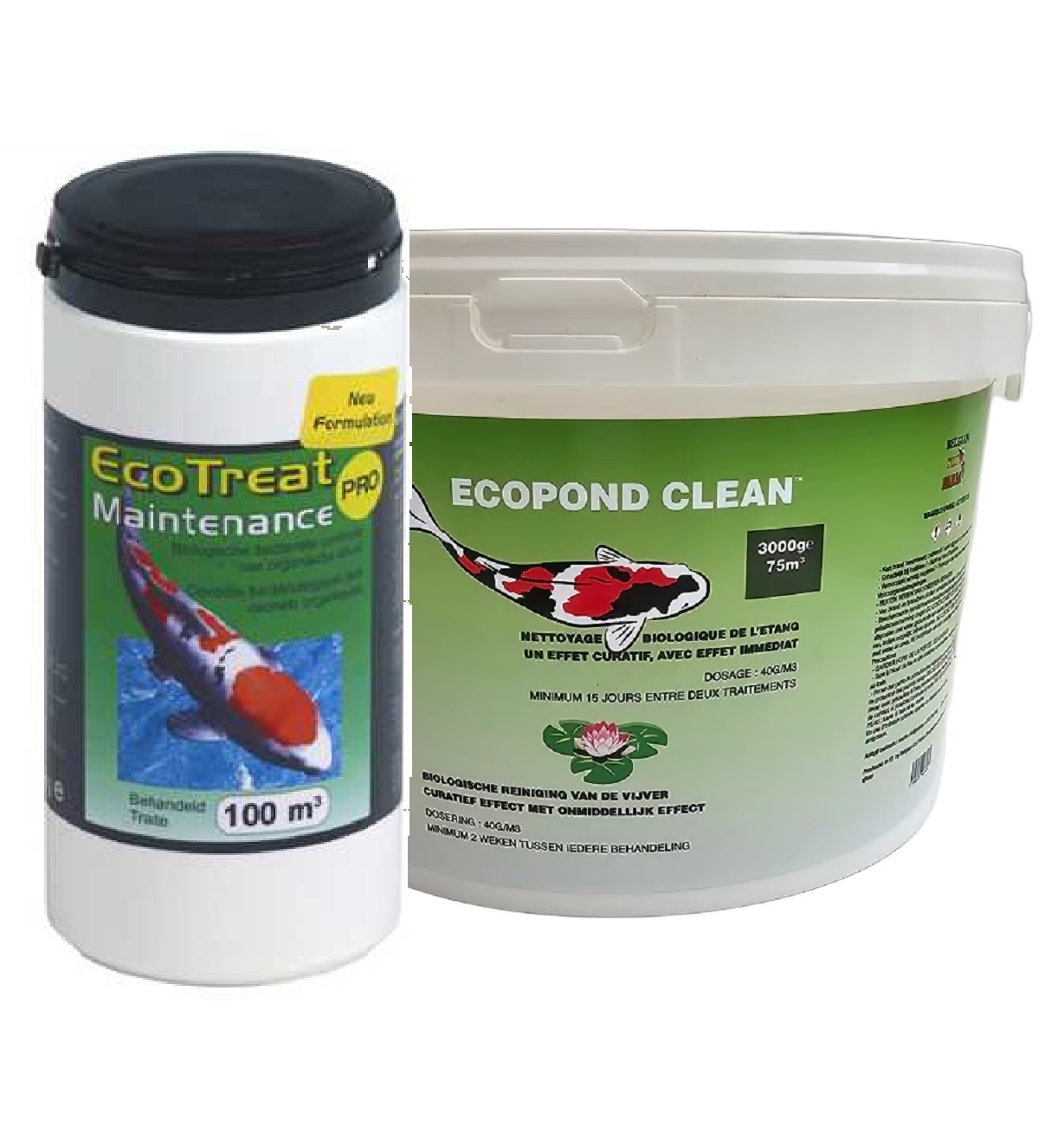 Ecotreat maintenance pro 1kg Ecopond Clean Pack Duo: une bonne combinaison de bactéries très concentrées pour bassin et d'un puissant nettoyant pour bassin au meilleur prix.